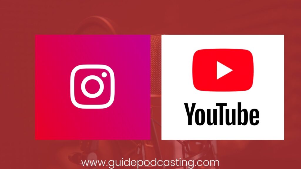 get podcast ideas from youtube and instagram